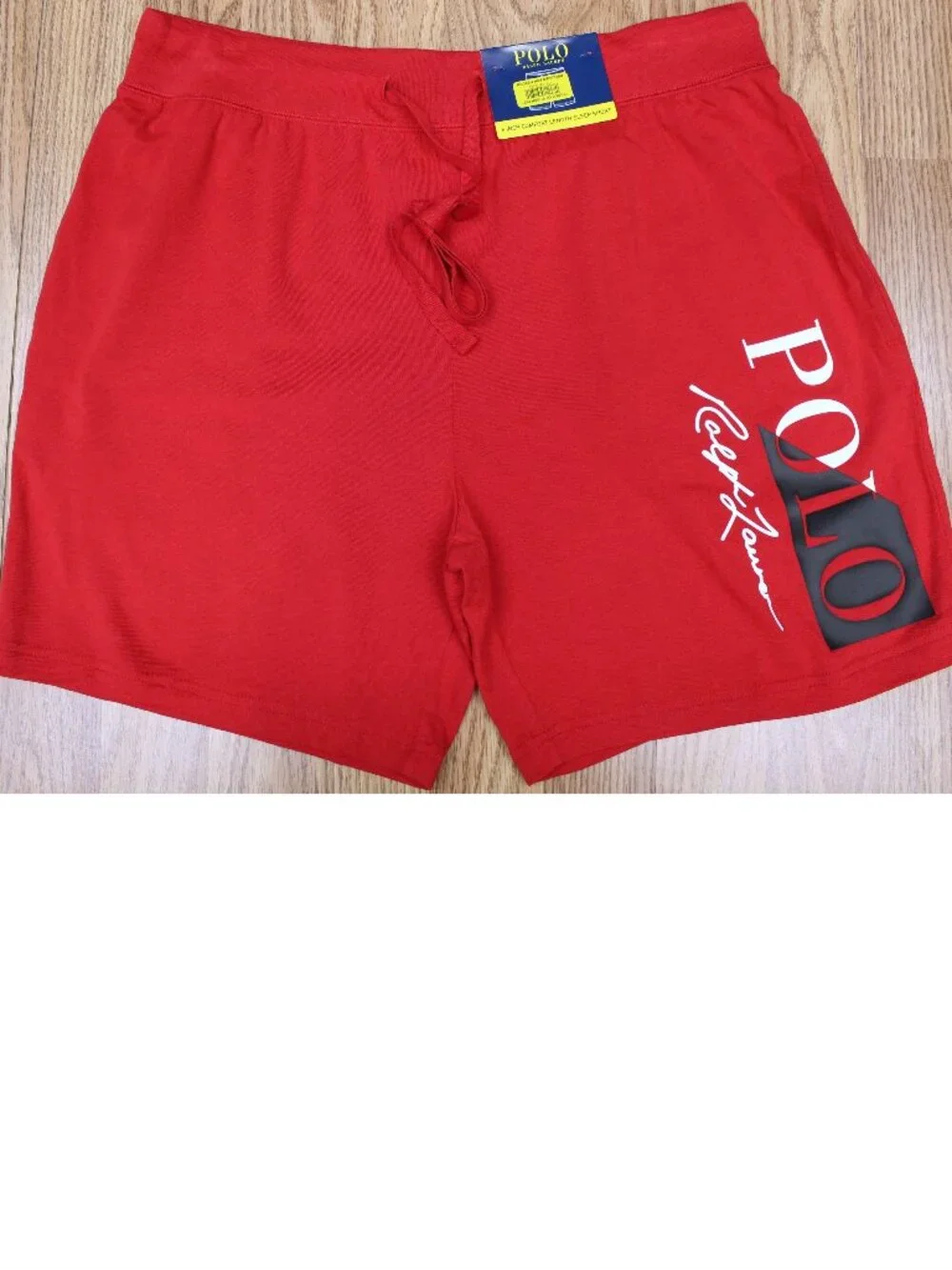NEW! POLO RALPH LAUREN COTTON/MODAL/SPANDEX CASUAL SHORTS RED Sz LARGE, L - Picture 1 of 4
